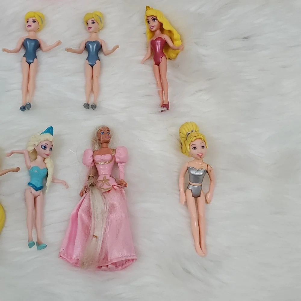 Mattel Polly Pocket mix Bundle 12 Princess and dresses